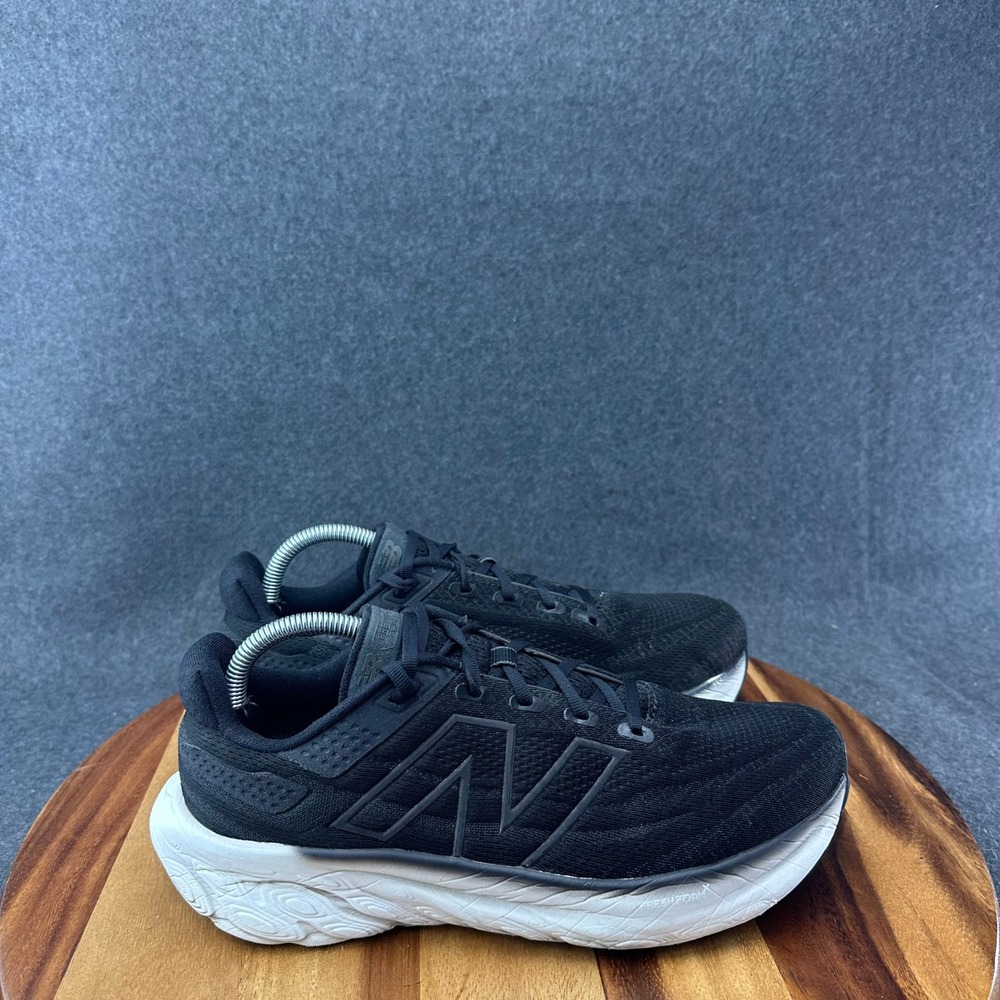 New Balance Fresh Foam X 1080v13 Mens Black White Running Shoes M1080B12 Size 9